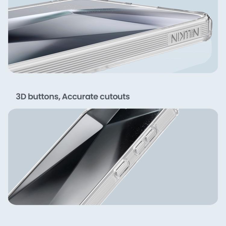 For Samsung Galaxy S25 5G NILLKIN PC + TPU Phone Case(Transparent)