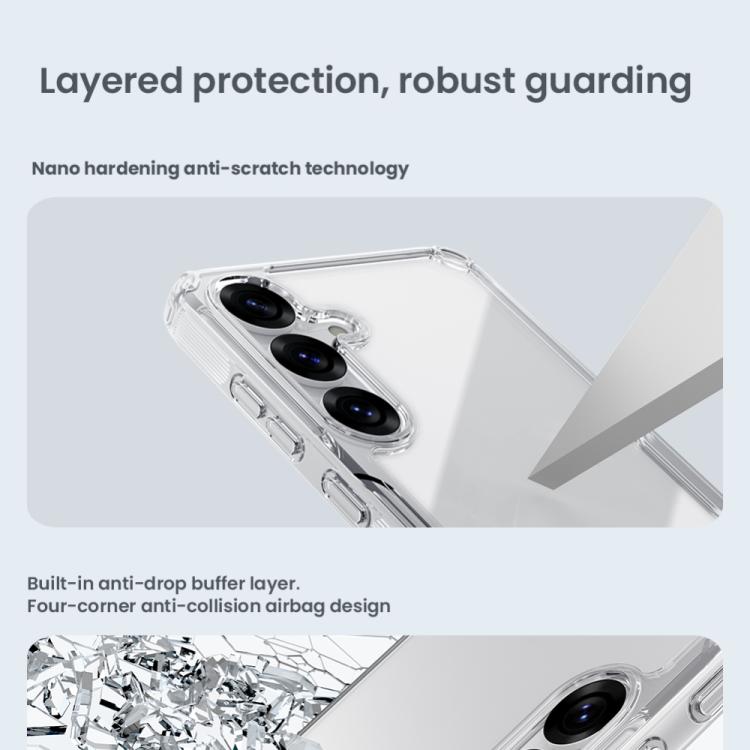 For Samsung Galaxy S25 5G NILLKIN PC + TPU Phone Case(Transparent)