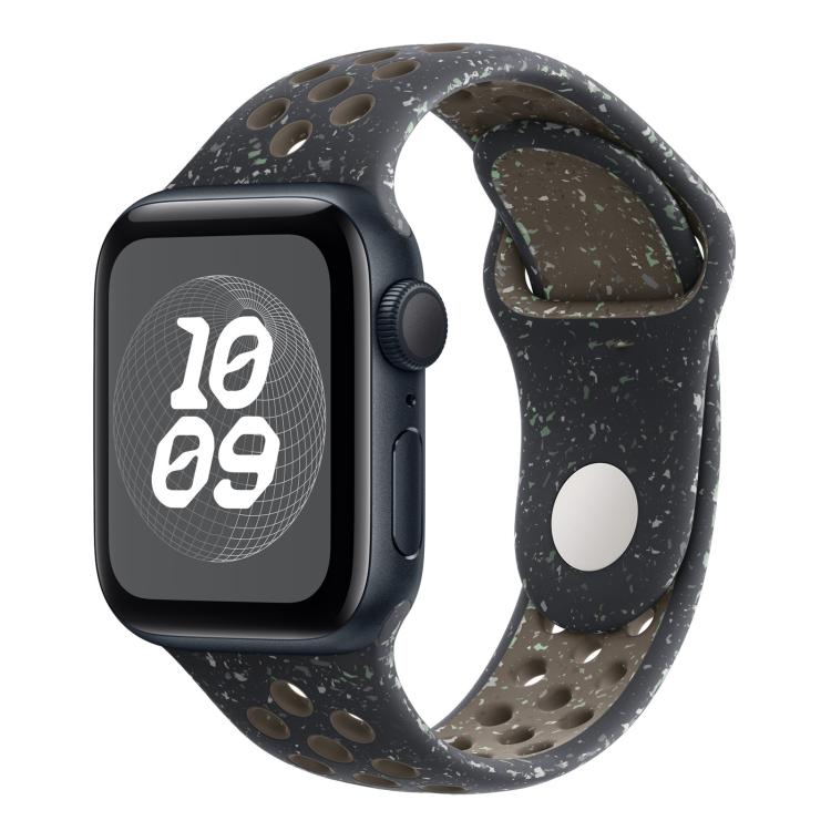 For Apple Watch 46mm / 49mm / 45mm / 44mm Coloful Silicone Watch Band(Midnight Black Brown)