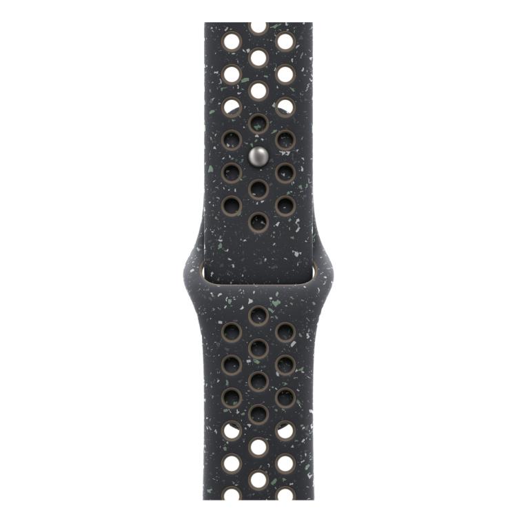 For Apple Watch 46mm / 49mm / 45mm / 44mm Coloful Silicone Watch Band(Midnight Black Brown)