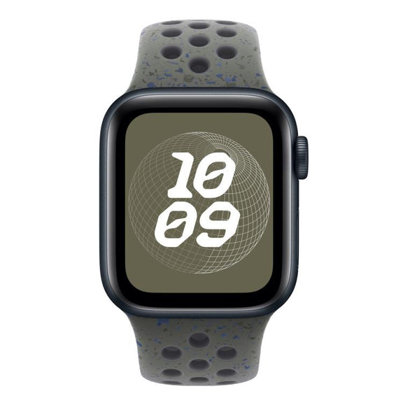 For Apple Watch 46mm / 49mm / 45mm / 44mm Coloful Silicone Watch Band(Midnight Green Black)