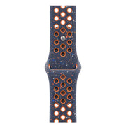 For Apple Watch 46mm / 49mm / 45mm / 44mm Coloful Silicone Watch Band(Dark Blue Mango)