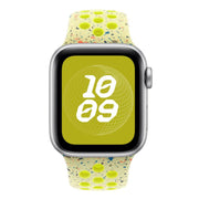 For Apple Watch 46mm / 49mm / 45mm / 44mm Coloful Silicone Watch Band(Fluorescent Yellow-Green)