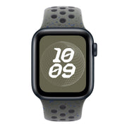 For Apple Watch 42mm / 41mm / 40mm / 38mm Coloful Silicone Watch Band(Midnight Green Black)