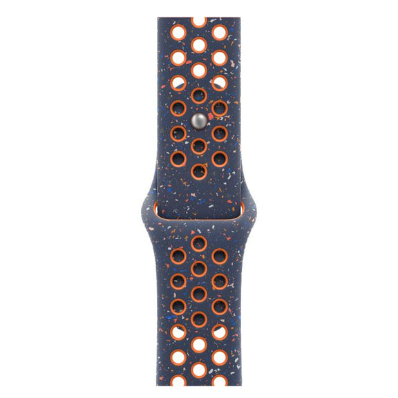For Apple Watch 42mm / 41mm / 40mm / 38mm Coloful Silicone Watch Band(Dark Blue Mango)