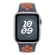 For Apple Watch 42mm / 41mm / 40mm / 38mm Coloful Silicone Watch Band(Dark Blue Mango)