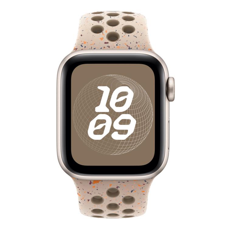 For Apple Watch 42mm / 41mm / 40mm / 38mm Coloful Silicone Watch Band(Sandstone Brown)