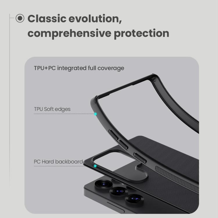 For Samsung Galaxy S25 Ultra 5G NILLKIN Frosted Shield Pro PC + TPU Phone Case(Blue)