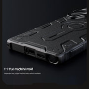 For Samsung Galaxy S25 Ultra 5G NILLKIN Black Rhino Prop MagSafe Magnetic PC Phone Case(Blue)