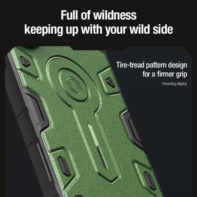 For Samsung Galaxy S25 Ultra 5G NILLKIN Black Rhino Prop PC Phone Case(Black)