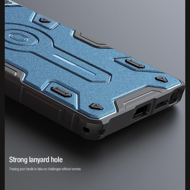 For Samsung Galaxy S25 Ultra 5G NILLKIN Black Rhino Prop PC Phone Case(Blue)