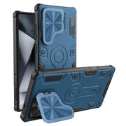For Samsung Galaxy S25 Ultra 5G NILLKIN Black Rhino Prop PC Phone Case(Blue)