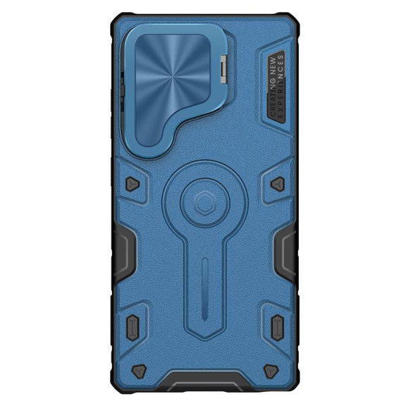 For Samsung Galaxy S25 Ultra 5G NILLKIN Black Rhino Prop PC Phone Case(Blue)