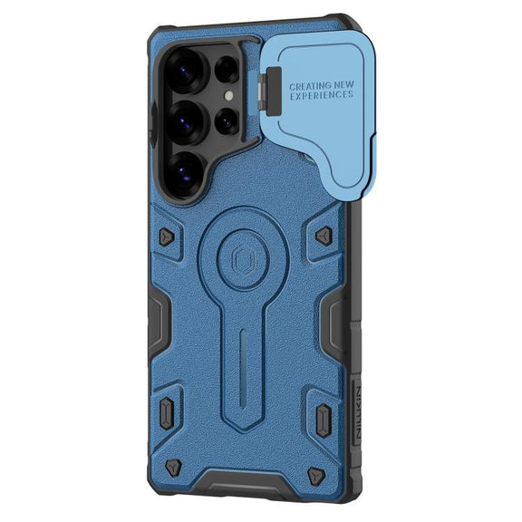 For Samsung Galaxy S25 Ultra 5G NILLKIN Black Rhino Prop PC Phone Case(Blue)