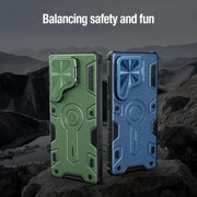 For Samsung Galaxy S25 Ultra 5G NILLKIN Black Rhino Prop PC Phone Case(Blue)