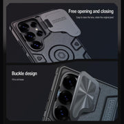 For Samsung Galaxy S25 Ultra 5G NILLKIN Black Rhino Prop PC Phone Case(Blue)