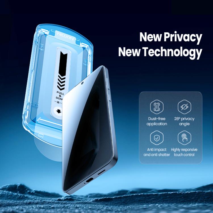 For Samsung Galaxy S25 5G NILLKIN Guardian Full Coverage Privacy Tempered Glass Film