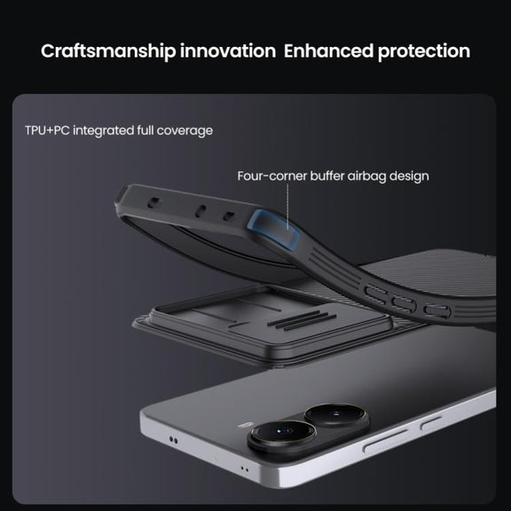 For Xiaomi Poco X7 Pro NILLKIN CamShield Pro Magnetic PC Phone Case(Black)