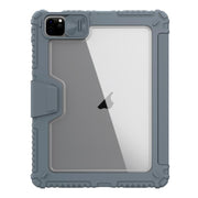 For iPad Air 11 2024 / 2025 NILLKIN Bumper Pro Folding Style Tablet Leather Case(Grey)