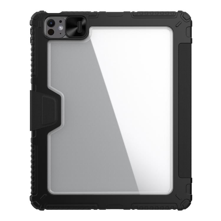 For iPad Air 13 2024 / 2025 NILLKIN Bumper Pro Folding Style Tablet Leather Case(Black)
