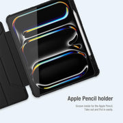 For iPad Air 13 2024 / 2025 NILLKIN Bumper Pro Folding Style Tablet Leather Case(Black)