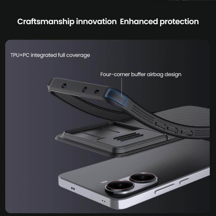 For Redmi Turbo 4 NILLKIN CamShield Pro Magnetic PC Phone Case(Black)