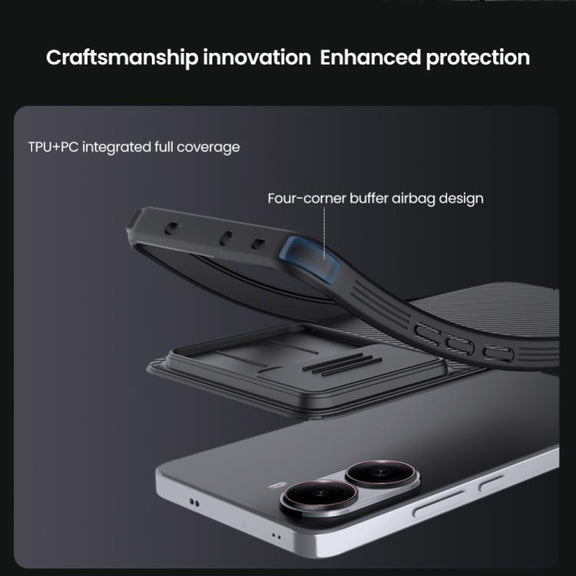 For Redmi Turbo 4 NILLKIN CamShield Pro Magnetic PC Phone Case(Black)