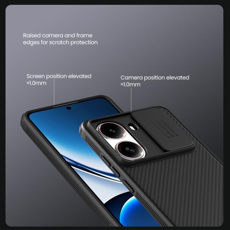 For Redmi Turbo 4 NILLKIN CamShield Pro Magnetic PC Phone Case(Black)