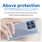 For Motorola Edge 60 Pro Colorful Series Acrylic Hybrid TPU Phone Case(Blue)
