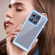For Motorola Edge 60 Pro Colorful Series Acrylic Hybrid TPU Phone Case(Blue)