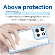 For Motorola Moto G66y 5G Colorful Series Acrylic Hybrid TPU Phone Case(Blue)