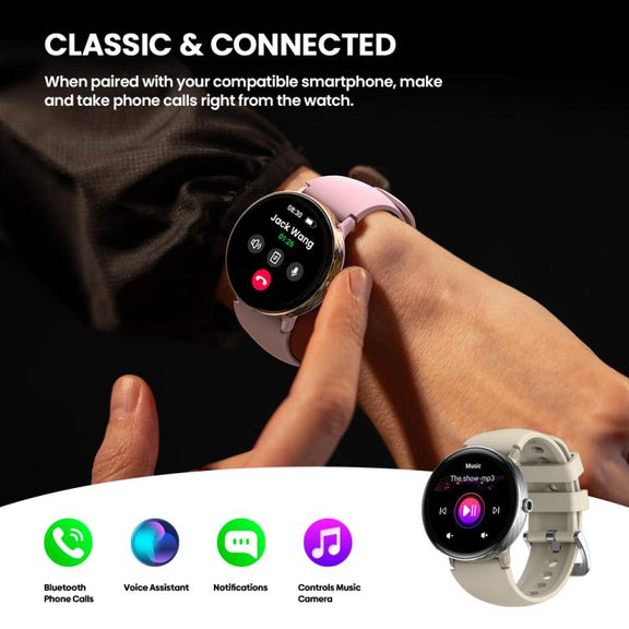 Zeblaze Lily 2 1.2 inch Screen Haute & Healthy Lady Smart Watch(Stardust Silver)