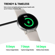 Zeblaze Lily 2 1.2 inch Screen Haute & Healthy Lady Smart Watch(Stardust Silver)