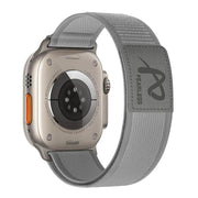 For Apple Watch 42mm / 41mm / 40mm / 38mm Fearless Trail Loop Nylon Band(Grey)