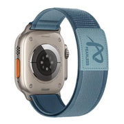 For Apple Watch 42mm / 41mm / 40mm / 38mm Fearless Trail Loop Nylon Band(Blue)