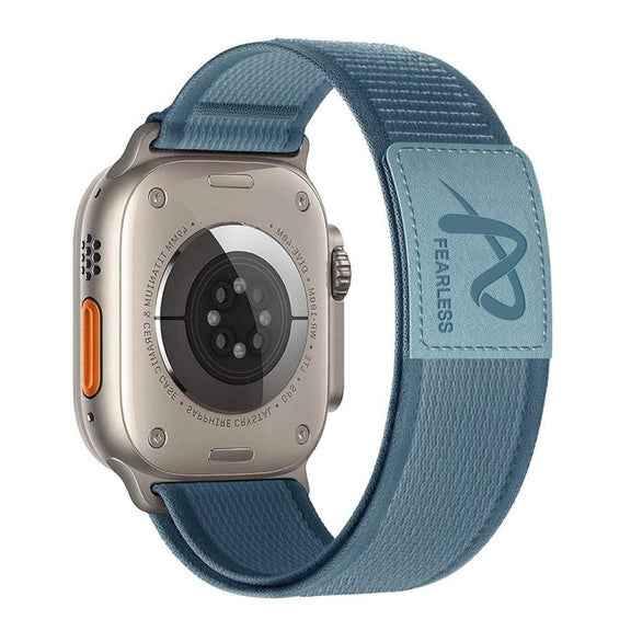 For Apple Watch 42mm / 41mm / 40mm / 38mm Fearless Trail Loop Nylon Band(Blue)