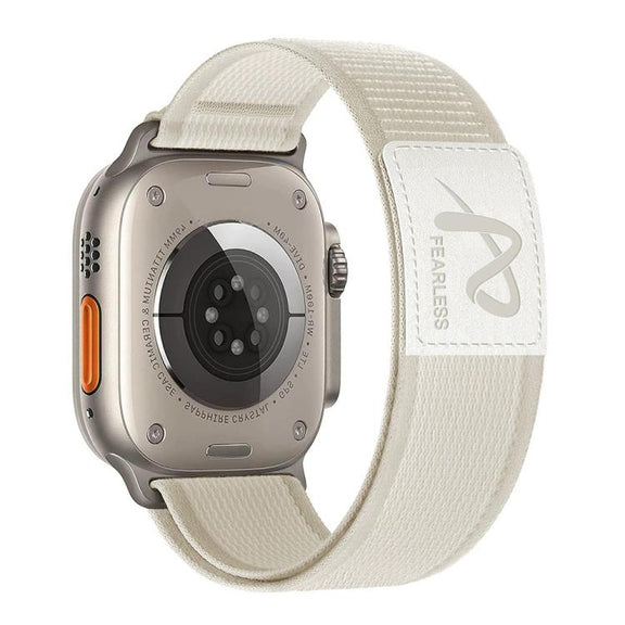 For Apple Watch 42mm / 41mm / 40mm / 38mm Fearless Trail Loop Nylon Band(Starlight)