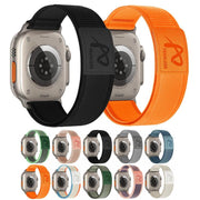 For Apple Watch 46mm / 49mm / 45mm / 44mm Fearless Trail Loop Nylon Band(Orange)