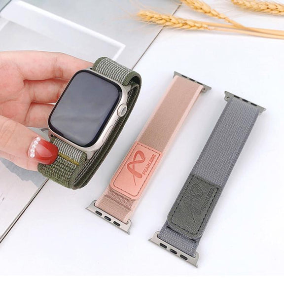 For Apple Watch 46mm / 49mm / 45mm / 44mm Fearless Trail Loop Nylon Band(Orange)