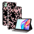 For Tecno Megapad 11 Crystal Texture Painted Leather Tablet Case(Plum Bossom) - Others by PMC TechLife | Online Shopping South Africa | PMC TechLife | Buy Now Pay Later Mobicred