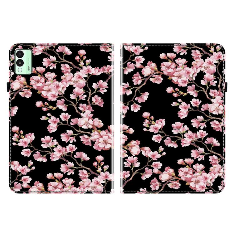 For Tecno Megapad 11 Crystal Texture Painted Leather Tablet Case(Plum Bossom)
