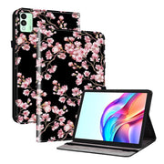 For Tecno Megapad 11 Crystal Texture Painted Leather Tablet Case(Plum Bossom)