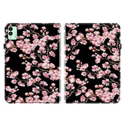 For Tecno Megapad 11 Crystal Texture Painted Leather Tablet Case(Plum Bossom)