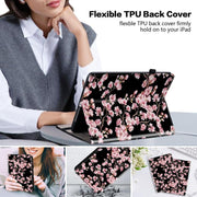 For Tecno Megapad 11 Crystal Texture Painted Leather Tablet Case(Plum Bossom)