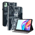 For Tecno Megapad 11 Crystal Texture Painted Leather Tablet Case(Cat Reflection Tiger) - Others by PMC TechLife | Online Shopping South Africa | PMC TechLife | Buy Now Pay Later Mobicred