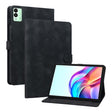 For Tecno Megapad 11 Lily Embossed Leather Tablet Case(Black) - Others by PMC TechLife | Online Shopping South Africa | PMC TechLife | Buy Now Pay Later Mobicred