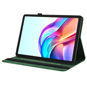 For Tecno Megapad 11 Butterfly Flower Embossed Leather Tablet Case(Green)