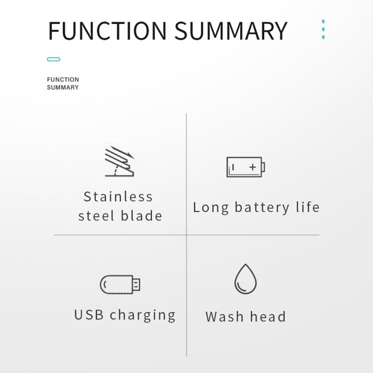 VGR V-071 5W Carbon Steel Blade USB Electric Hair Clipper(Silver)