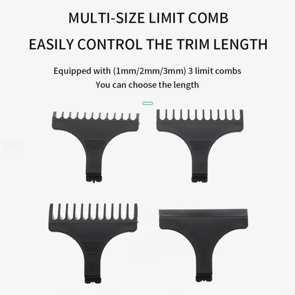 VGR V-071 5W Carbon Steel Blade USB Electric Hair Clipper(Silver)