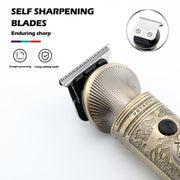 VGR V-106 6-in-1 Digital Display Electric Hair Clipper Kit(Gold)